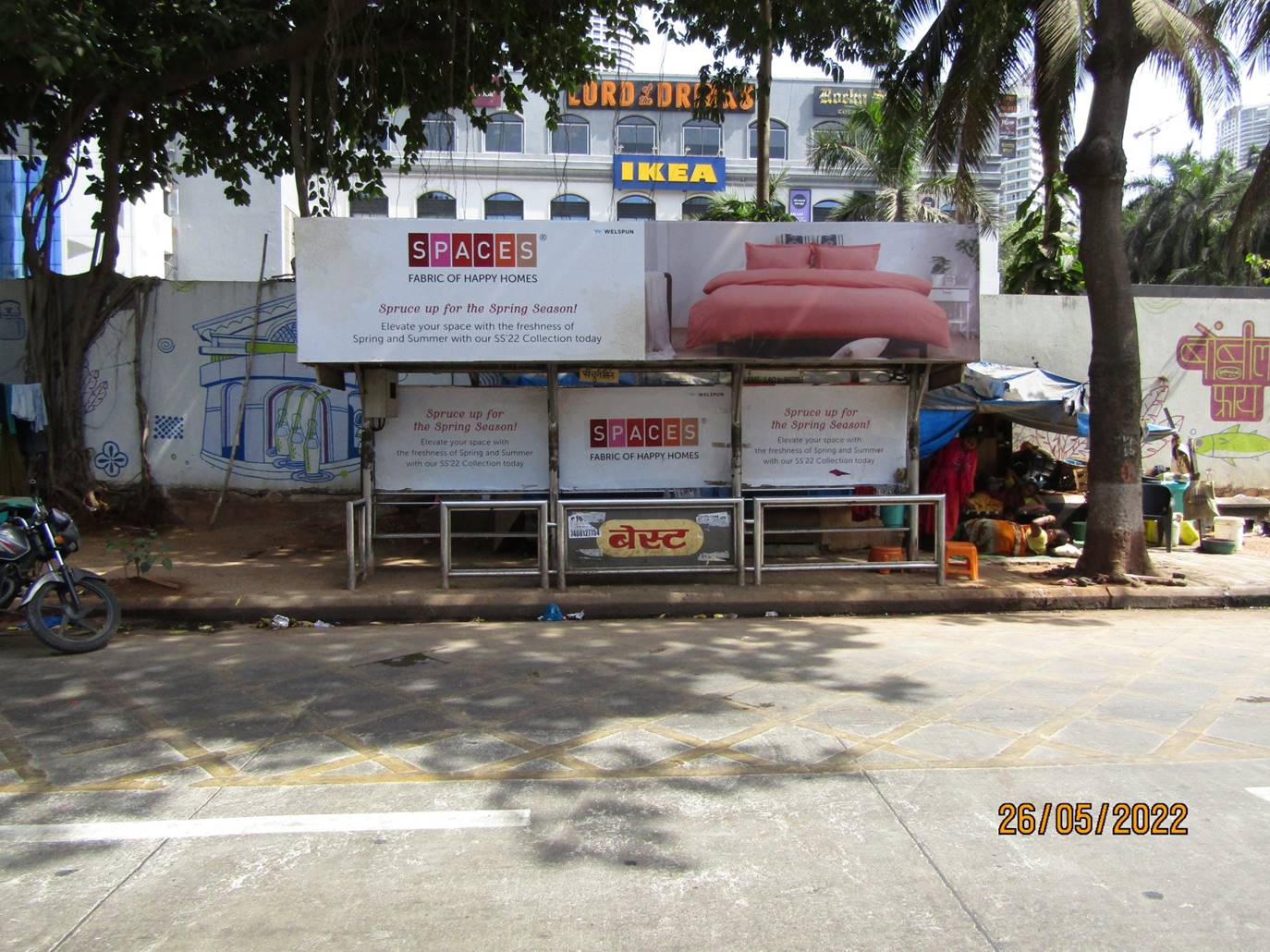 Bus Queue Shelter - Pandurang Budhkar Marg - Worli Century mill, Nr Mahindra Tower, Worli, Mumbai, Maharashtra Bus Queue Shelter - Pandurang Budhkar Marg - Worli Century mill, Nr Mahindra Tower, Worli, Mumbai, Maharashtra