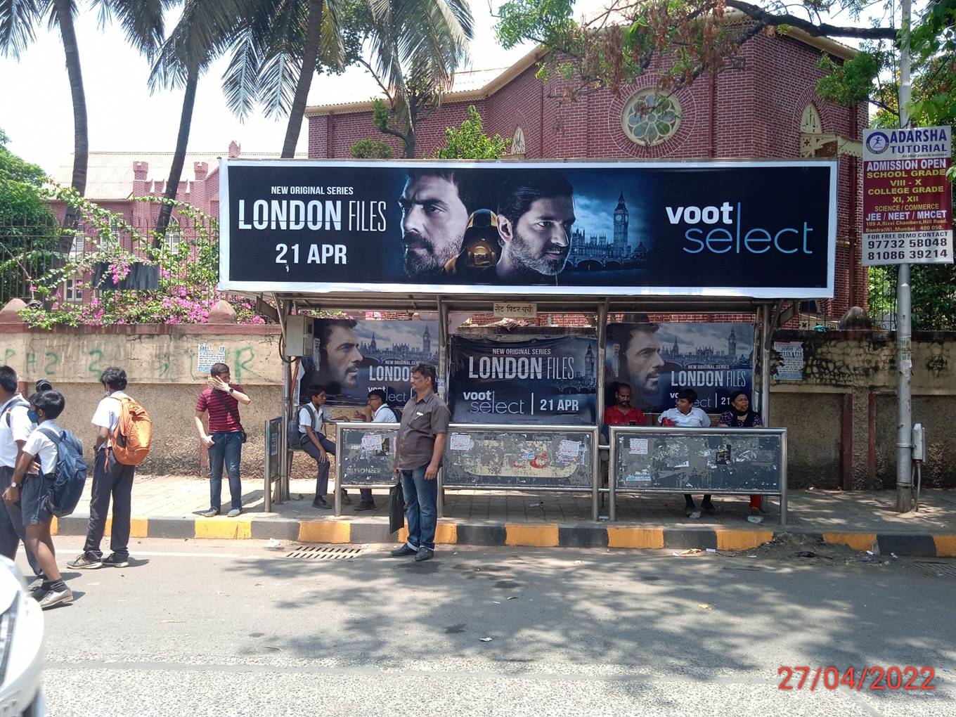 Bus Queue Shelter - B J Road - St. Peter's Church (BOI), Bandra (W), Mumbai, Maharashtra Bus Queue Shelter - B J Road - St. Peter's Church (BOI), Bandra (W), Mumbai, Maharashtra