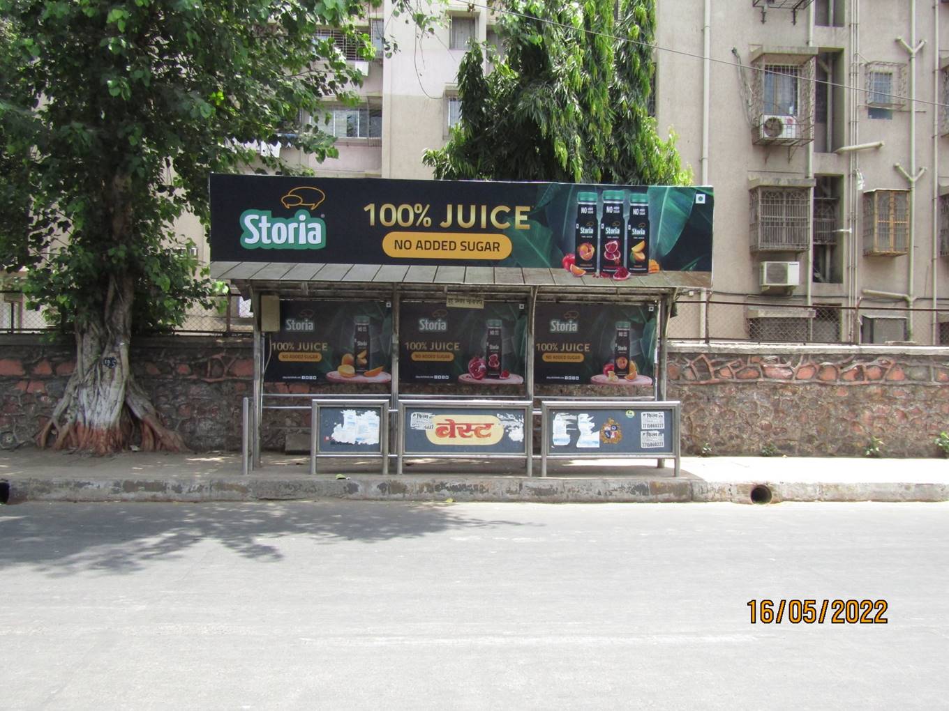 Bus Queue Shelter - Versova Link Road - New D.N. Nagar / Juhu Prabhat, Andheri W, Mumbai, Maharashtra Bus Queue Shelter - Versova Link Road - New D.N. Nagar / Juhu Prabhat, Andheri W, Mumbai, Maharashtra