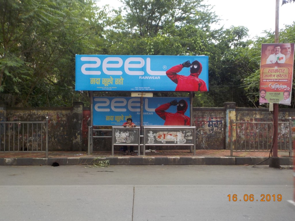 Bus Queue Shelter - Near Babubhai Jagjivandas - Kadampada, Mulund West, Mumbai, Maharashtra Bus Queue Shelter - Near Babubhai Jagjivandas - Kadampada, Mulund West, Mumbai, Maharashtra