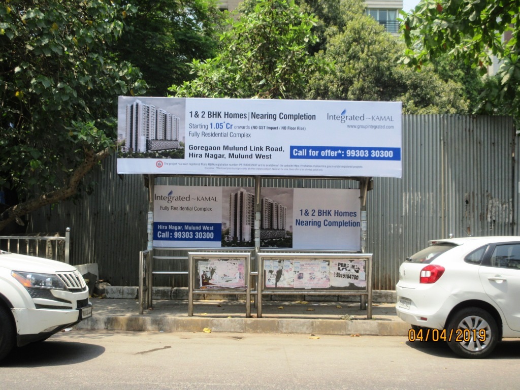Bus Queue Shelter - Opp Raymond And Titan Showroom - Mulund Wadarwada, Mulund West, Mumbai, Maharashtra Bus Queue Shelter - Opp Raymond And Titan Showroom - Mulund Wadarwada, Mulund West, Mumbai, Maharashtra