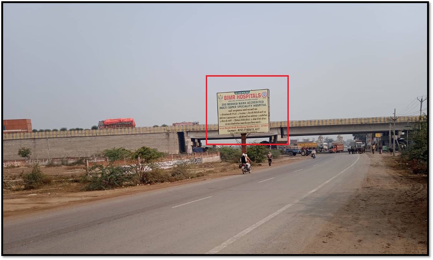 Billboard - Baretha Bridge NH44 Towards Bhind, Gwalior, Madhya Pradesh Billboard - Baretha Bridge NH44 Towards Bhind, Gwalior, Madhya Pradesh