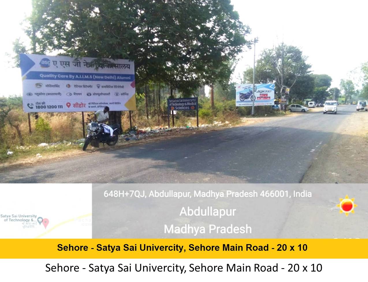 Billboard - Sehore - Satya Sai Univercity, Sehore Main Road, Sehore, Madhya Pradesh Billboard - Sehore - Satya Sai Univercity, Sehore Main Road, Sehore, Madhya Pradesh