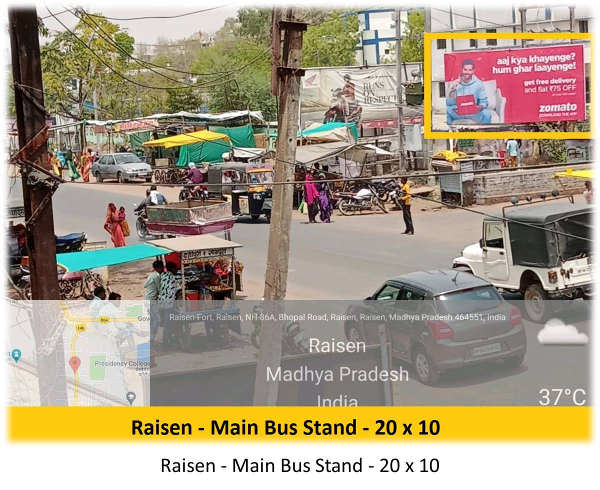 Billboard - Raisen - Main Bus Stand,  Bhopal, Madhya Pradesh