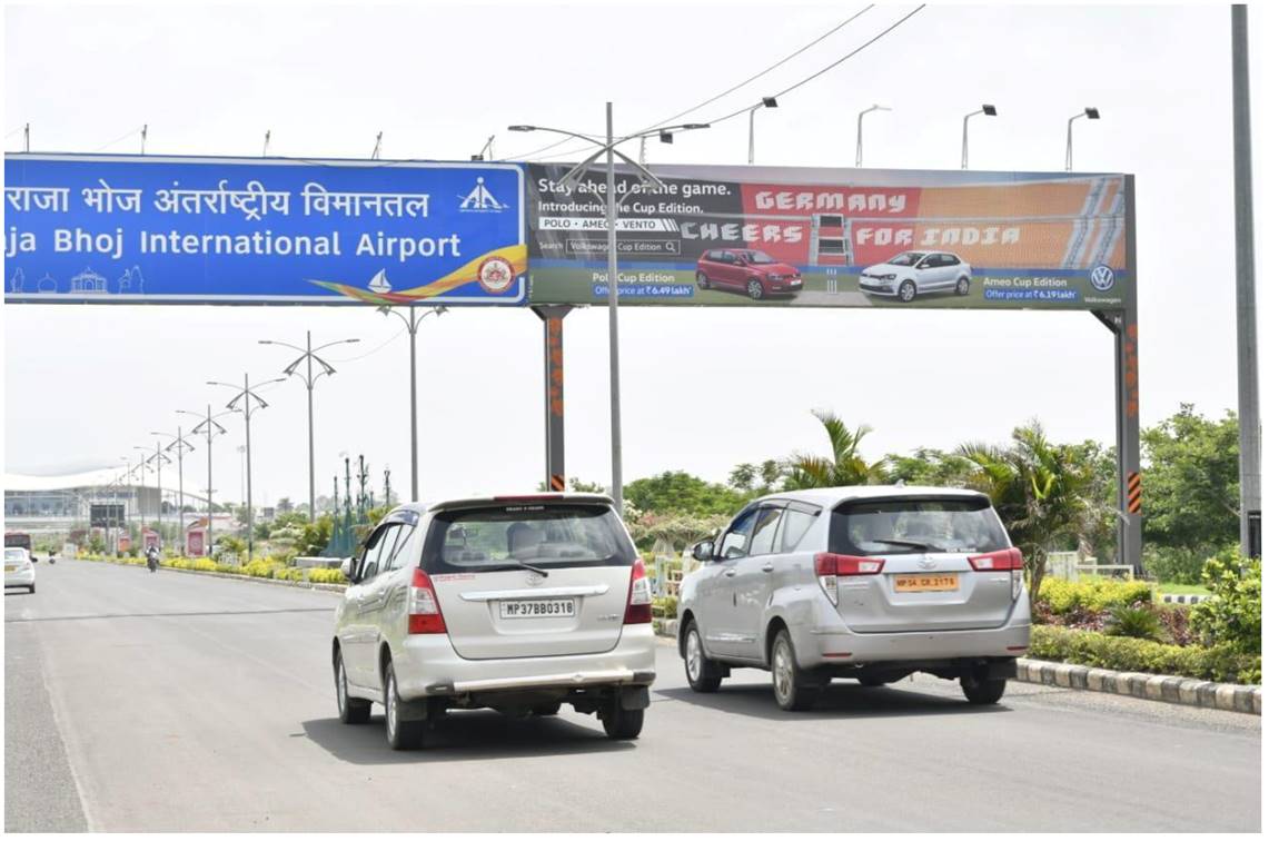 Gantry - At Airport Entry facing City Side, Bhopal, Madhya Pradesh Gantry - At Airport Entry facing City Side, Bhopal, Madhya Pradesh