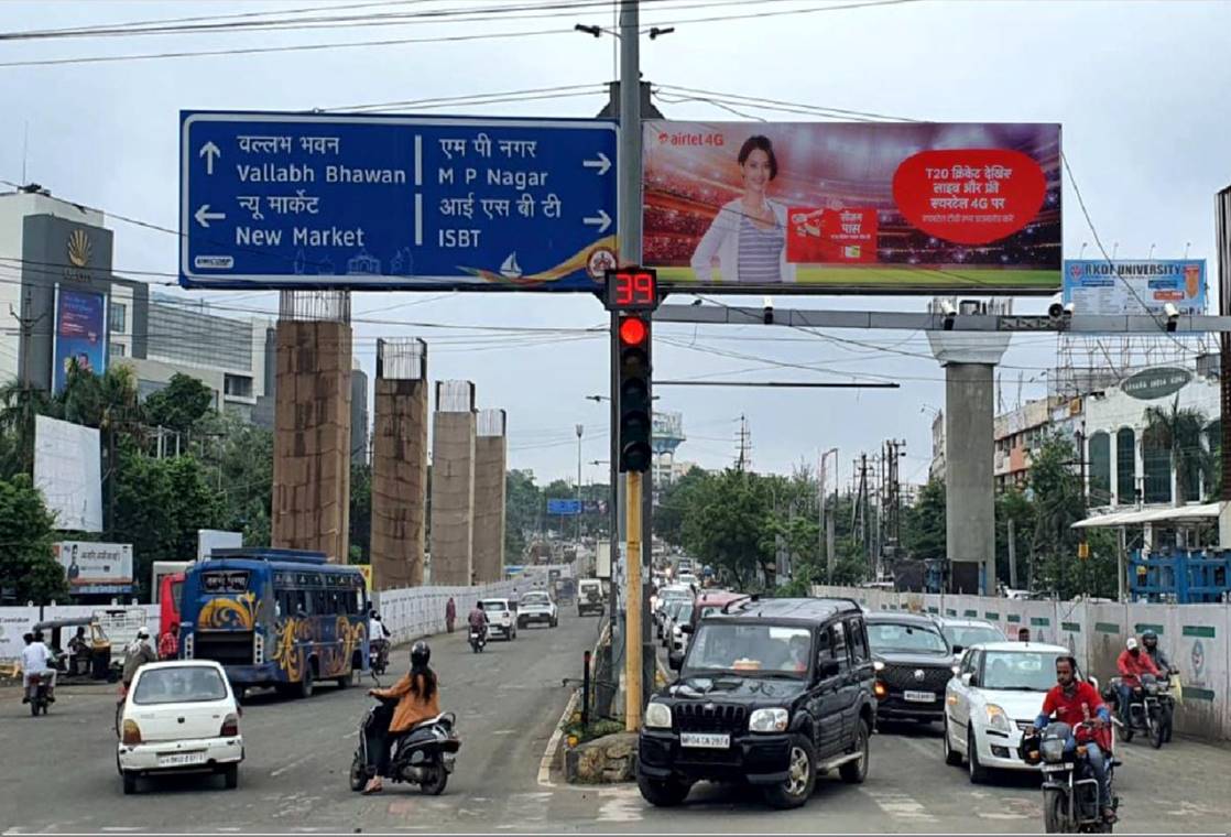 Unipole - MP Nagar, Board Office Sq, Bhopal, Madhya Pradesh Unipole - MP Nagar, Board Office Sq, Bhopal, Madhya Pradesh
