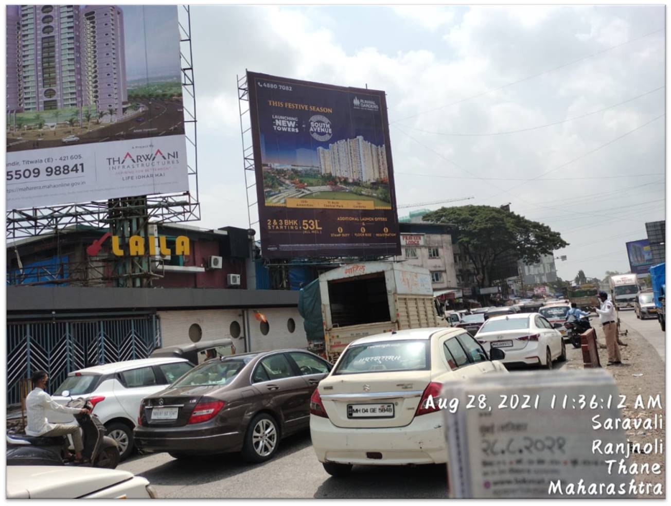 hoarding - Rajnoli Junction - facing traffic From Mumbai & Bhiwandi to Nasik & Kalyan, RAJNOLI, Mumbai, Maharashtra hoarding - Rajnoli Junction - facing traffic From Mumbai & Bhiwandi to Nasik & Kalyan, RAJNOLI, Mumbai, Maharashtra