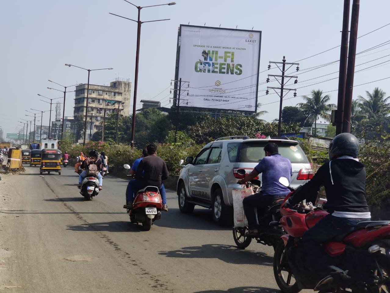 hoarding - Dombivli Sonar pada - facing vashi,   DOMBIVLI,   Mumbai,   Maharashtra