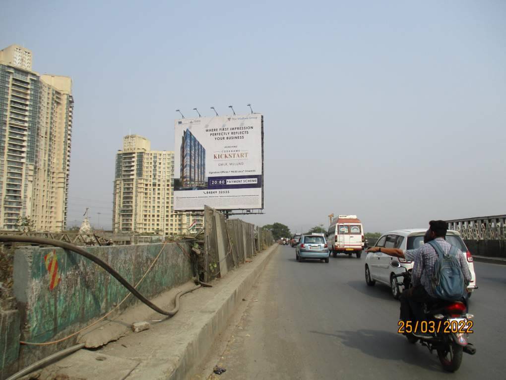 hoarding - Nahur Rob LBS to Highway LHS -M/T - towards nahur,   Nahur,   Mumbai,   Maharashtra