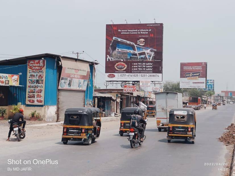Billboard - At Kalyan Bhiwandi Road opp.Ritu Hyundai Before Kon toll naka -TFT Bhiwandi to Shilphata - towards kalyan bhiwandi road,   KALYAN SHILPHATA RD,   Mumbai,   Maharashtra