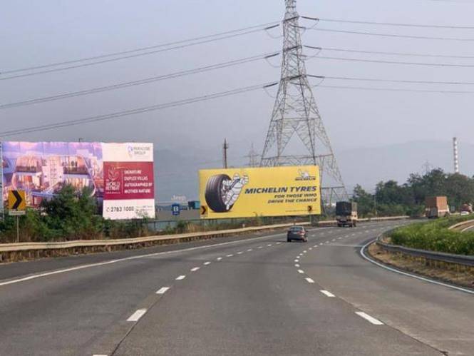 Billboard - at Dhamni Village 2 kms before Khalapur Toll Naka-TFT Mumbai to pune - towards dhamni village, Mumbai Pune Express Highway, Mumbai, Maharashtra Billboard - at Dhamni Village 2 kms before Khalapur Toll Naka-TFT Mumbai to pune - towards dhamni village, Mumbai Pune Express Highway, Mumbai, Maharashtra