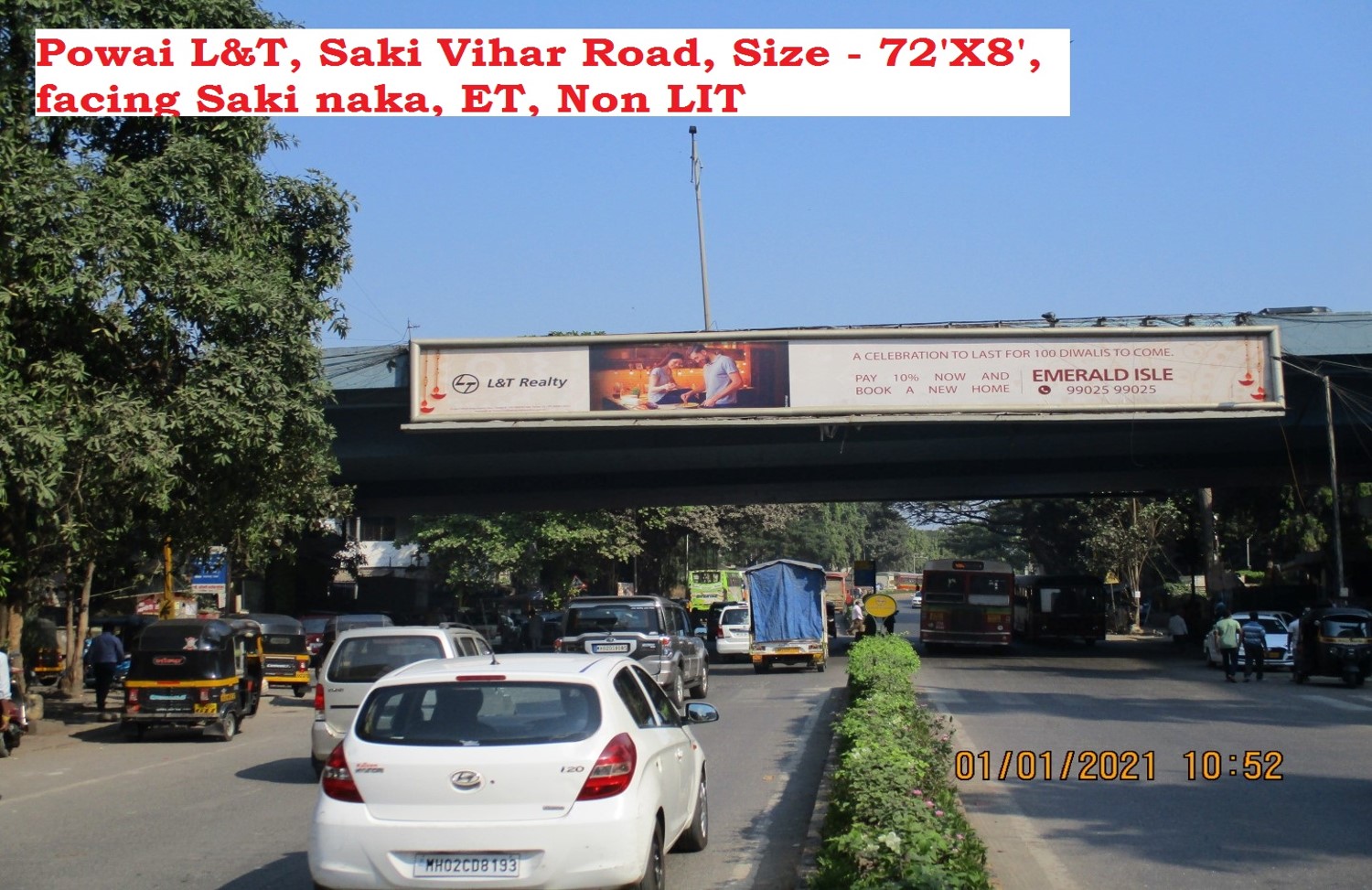 Gantry - Powai L&T, Saki Vihar Road - From - Powai/JVLR
Towards - Sakinaka, Powai, Mumbai, Maharashtra Gantry - Powai L&T, Saki Vihar Road - From - Powai/JVLR
Towards - Sakinaka, Powai, Mumbai, Maharashtra