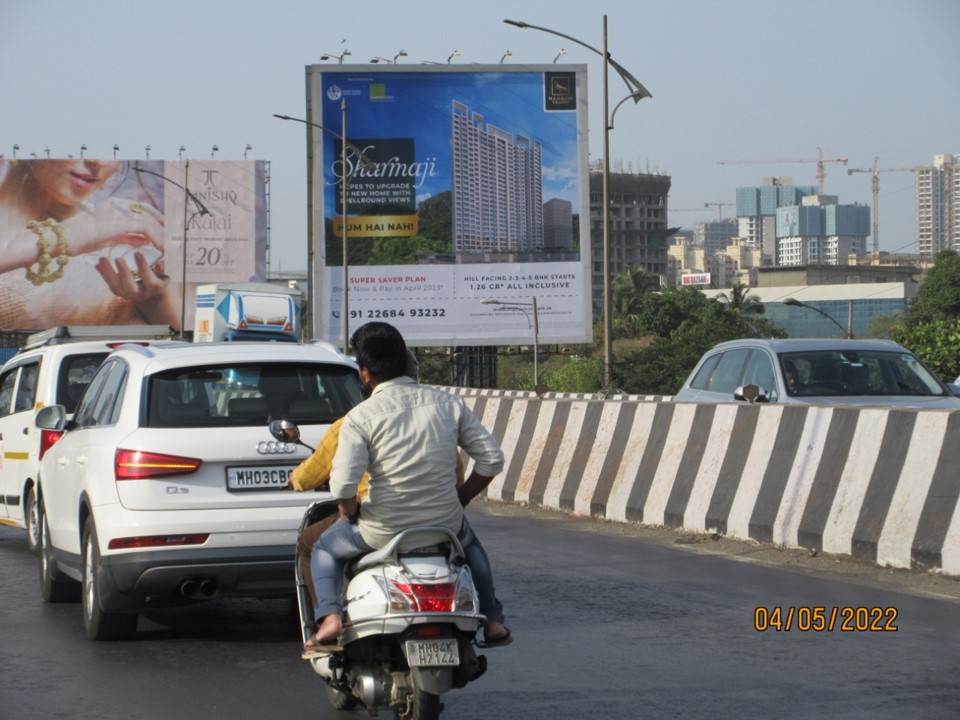Hoarding - Kapurbawdi Flyover Going towards Manpada - Kapurbawdi Flyover Going towards Manpada, Thane, Thane, Maharashtra Hoarding - Kapurbawdi Flyover Going towards Manpada - Kapurbawdi Flyover Going towards Manpada, Thane, Thane, Maharashtra