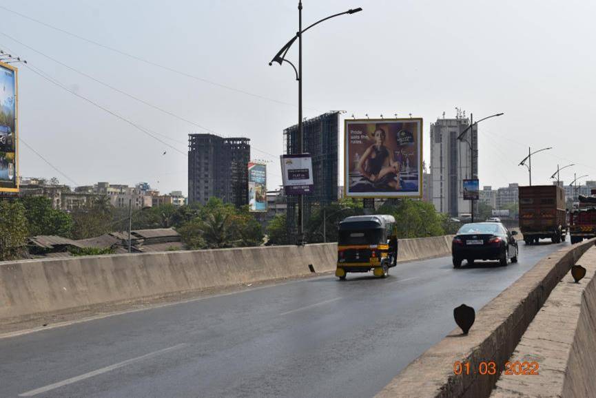 Hoarding - FTF Thane G B Rd towards Thane & Mumbai etc,   Majiwada,   Thane,   Maharashtra