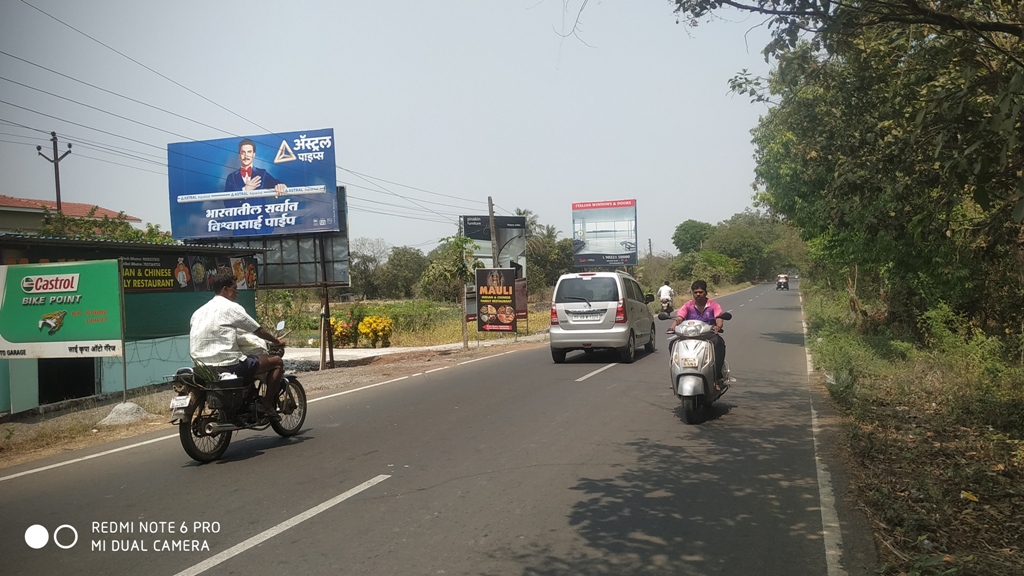 Hoarding - Alibag Mandva Road Dhokawade Goan FTF Alibaug, RAIGAD, Raigad, Maharashtra Hoarding - Alibag Mandva Road Dhokawade Goan FTF Alibaug, RAIGAD, Raigad, Maharashtra