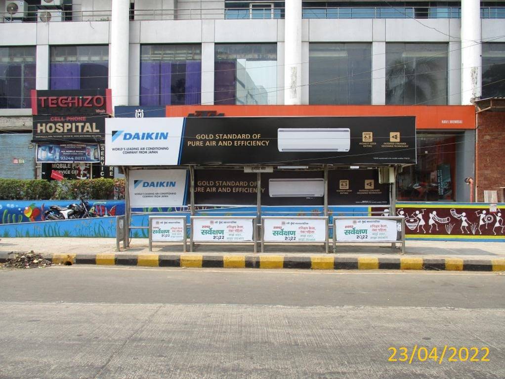 Bus Queue Shelter - Vashi Stn Inorbit Mall Nr. Vasundhara, Vashi, Navi Mumbai, Maharashtra Bus Queue Shelter - Vashi Stn Inorbit Mall Nr. Vasundhara, Vashi, Navi Mumbai, Maharashtra
