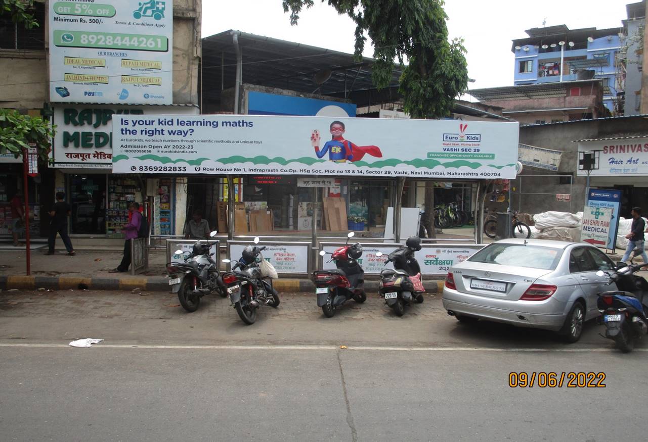 Bus Queue Shelter - Vashi Juigoan Indraprashtha, Vashi, Navi Mumbai, Maharashtra Bus Queue Shelter - Vashi Juigoan Indraprashtha, Vashi, Navi Mumbai, Maharashtra