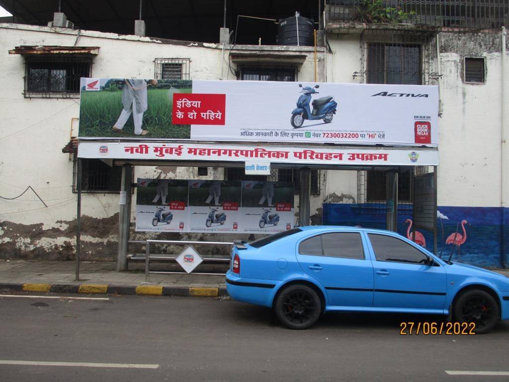 Bus Queue Shelter - Vashi Sect 8 Vashi, Vashi, Navi Mumbai, Maharashtra Bus Queue Shelter - Vashi Sect 8 Vashi, Vashi, Navi Mumbai, Maharashtra