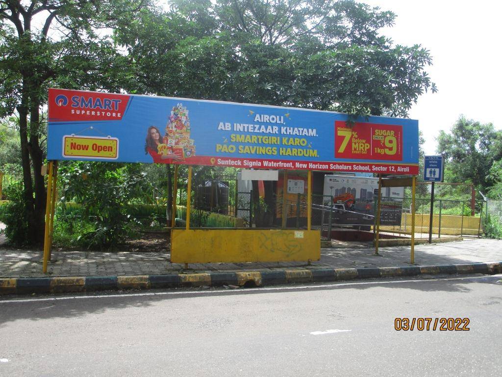 Bus Queue Shelter - Airoli DAV School Towards Thane, Airoli, Navi Mumbai, Maharashtra Bus Queue Shelter - Airoli DAV School Towards Thane, Airoli, Navi Mumbai, Maharashtra