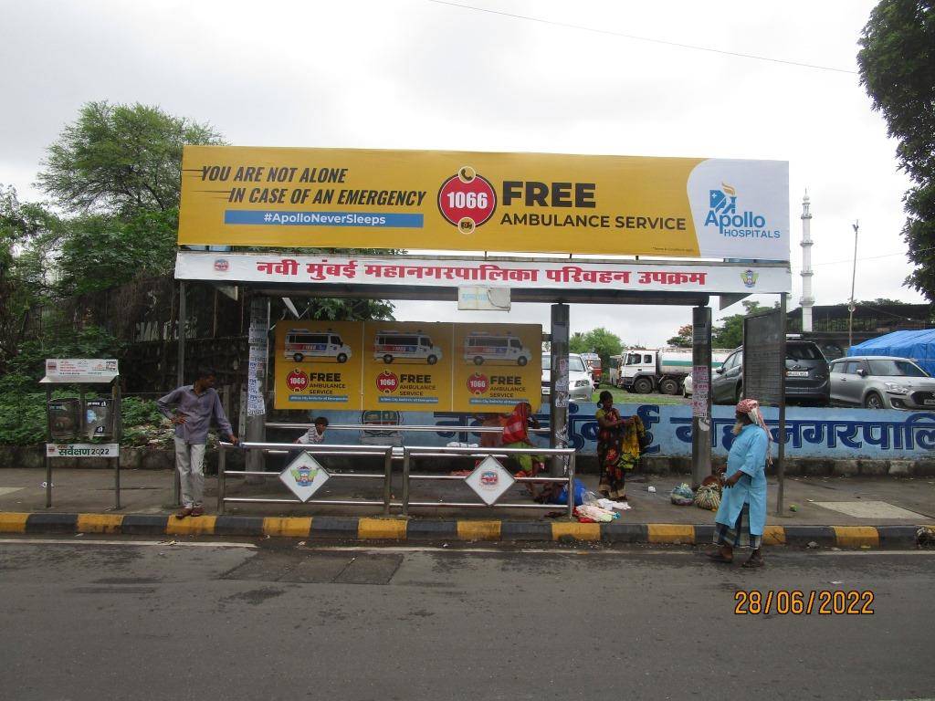 Bus Queue Shelter - Ghansoli (W) Mahape Darga Opp. Bank of Maharastra, Ghansoli, Navi Mumbai, Maharashtra Bus Queue Shelter - Ghansoli (W) Mahape Darga Opp. Bank of Maharastra, Ghansoli, Navi Mumbai, Maharashtra