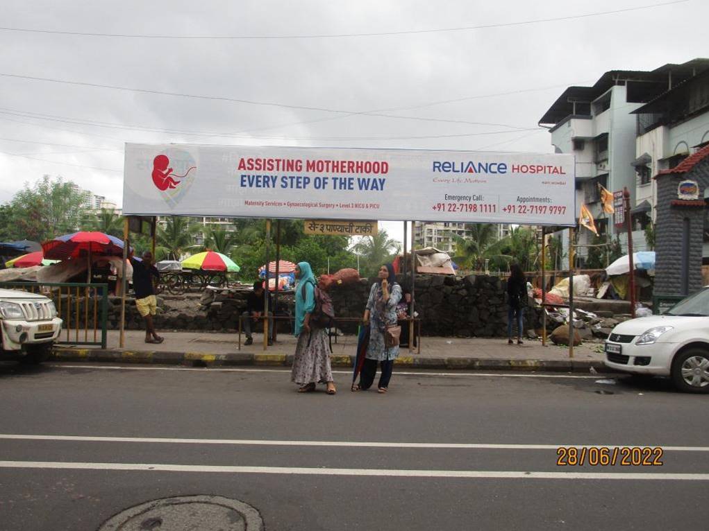 Bus Queue Shelter - Ghansoli Near Water Tank - 2, Ghansoli, Navi Mumbai, Maharashtra Bus Queue Shelter - Ghansoli Near Water Tank - 2, Ghansoli, Navi Mumbai, Maharashtra