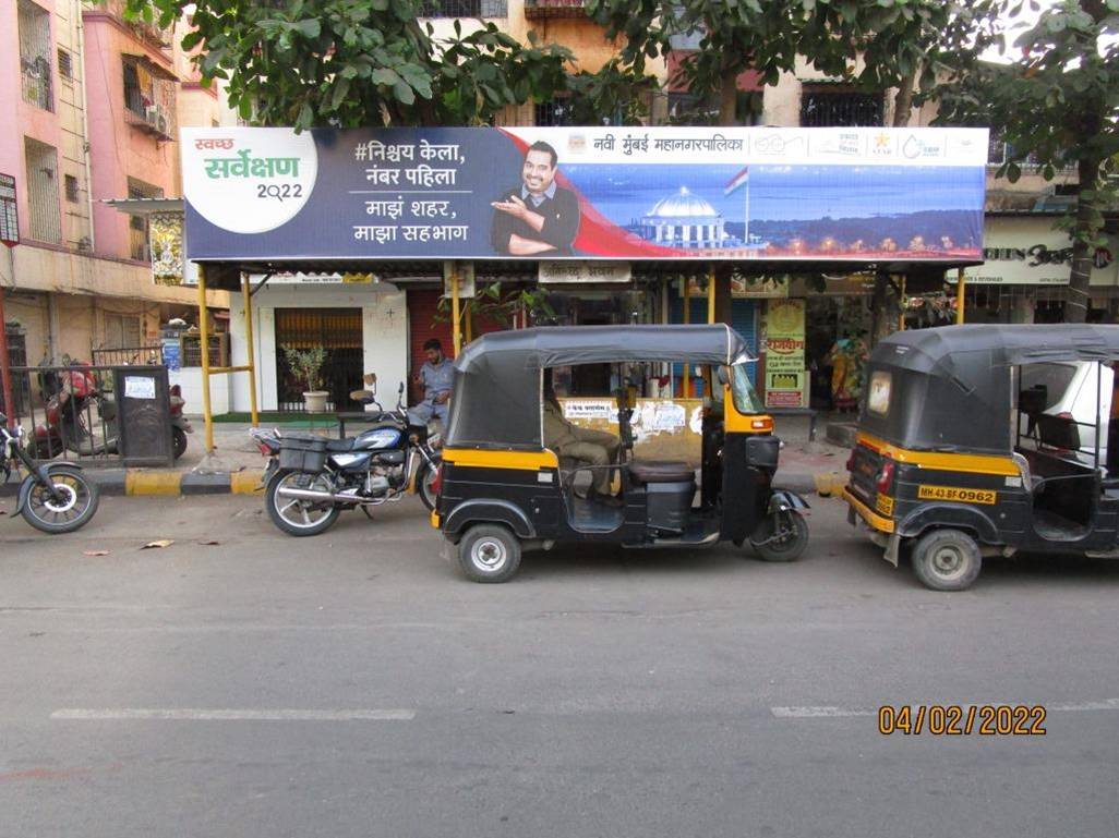 Bus Queue Shelter - Jui Ngr Anirudh Bhavan Jui Nagar Sect 24,   Jui Nagar,   Navi Mumbai,   Maharashtra