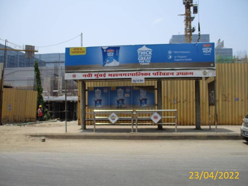 Bus Queue Shelter - Seawood Darave Station,   Seawoods,   Navi Mumbai,   Maharashtra