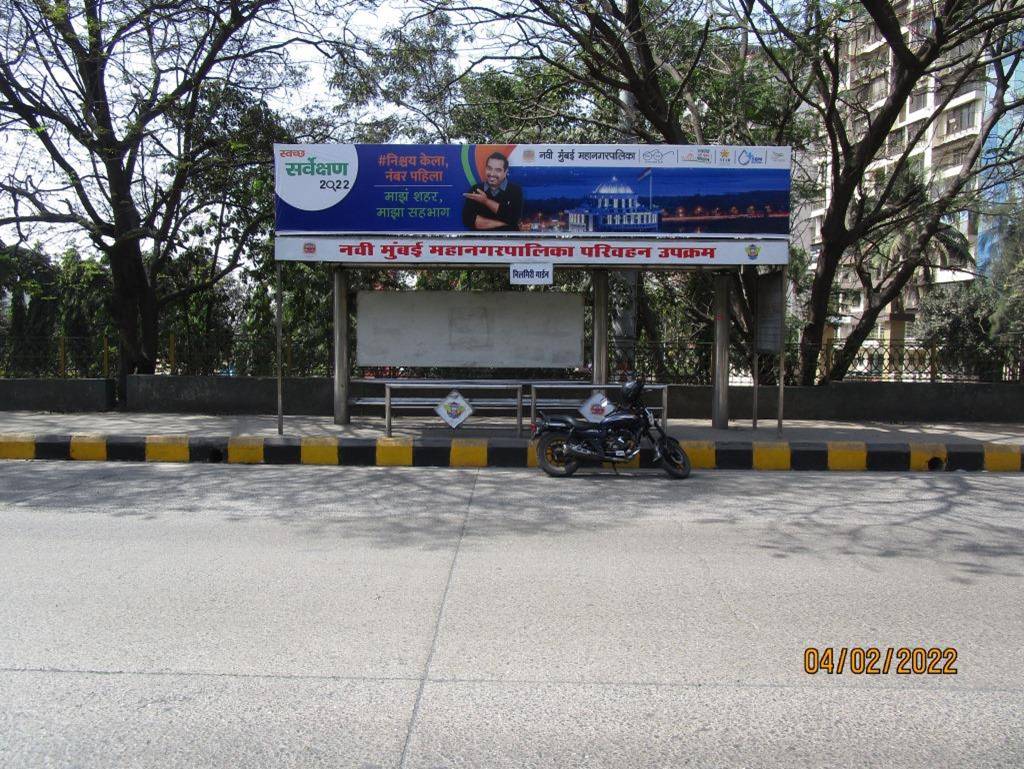 Bus Queue Shelter - Seawood Nilgiri Garden Towards Vashi,   Seawoods,   Navi Mumbai,   Maharashtra