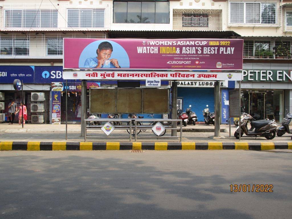 Bus Queue Shelter - Nerul (E) opp. Dakashata Society,   Nerul,   Navi Mumbai,   Maharashtra