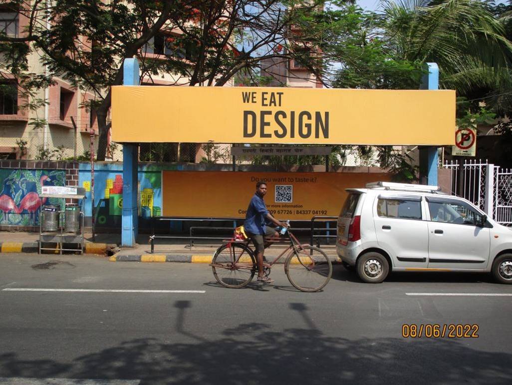Bus Queue Shelter - Shivaji Chowk. (Sector 2),   Nerul 1 East,   Navi Mumbai,   Maharashtra
