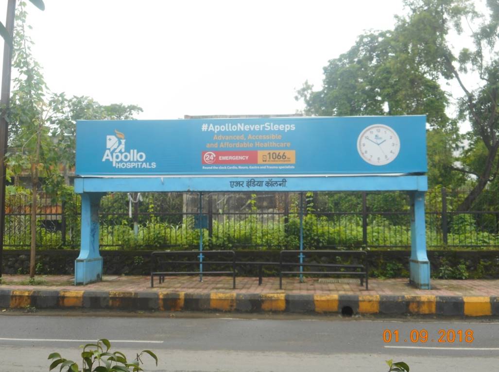 Bus Queue Shelter - Air India Colony (BUNDOZZ PARK), Nerul 1 East, Navi Mumbai, Maharashtra Bus Queue Shelter - Air India Colony (BUNDOZZ PARK), Nerul 1 East, Navi Mumbai, Maharashtra