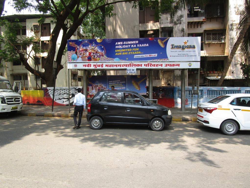 Bus Queue Shelter - CBD Belapur Sector - 03 (Right) Mango Garden, CBD Belapur, Navi Mumbai, Maharashtra Bus Queue Shelter - CBD Belapur Sector - 03 (Right) Mango Garden, CBD Belapur, Navi Mumbai, Maharashtra