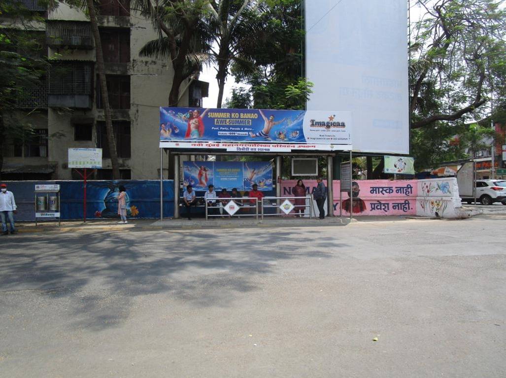 Bus Queue Shelter - CBD Belapur Bus Depot - 8 Exit, CBD Belapur, Navi Mumbai, Maharashtra Bus Queue Shelter - CBD Belapur Bus Depot - 8 Exit, CBD Belapur, Navi Mumbai, Maharashtra