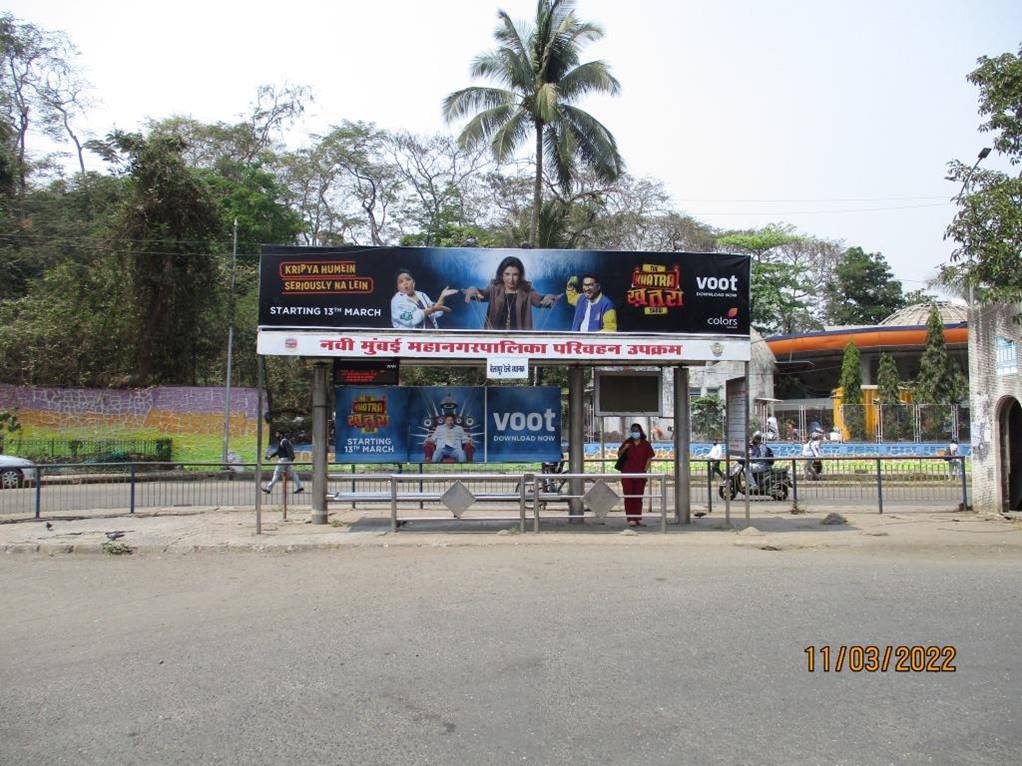 Bus Queue Shelter - CBD Belapur Rly Stn Depot - 3,   CBD Belapur,   Navi Mumbai,   Maharashtra