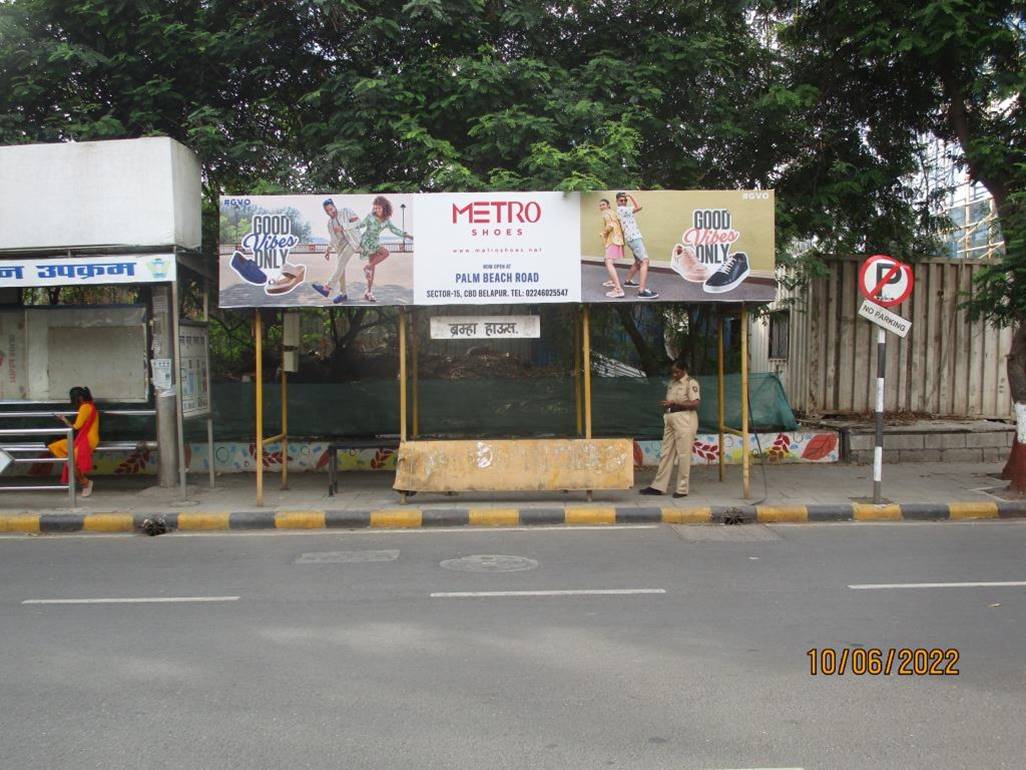 Bus Queue Shelter - CBD Belapur Opp. Croma CBD,   CBD Belapur,   Navi Mumbai,   Maharashtra