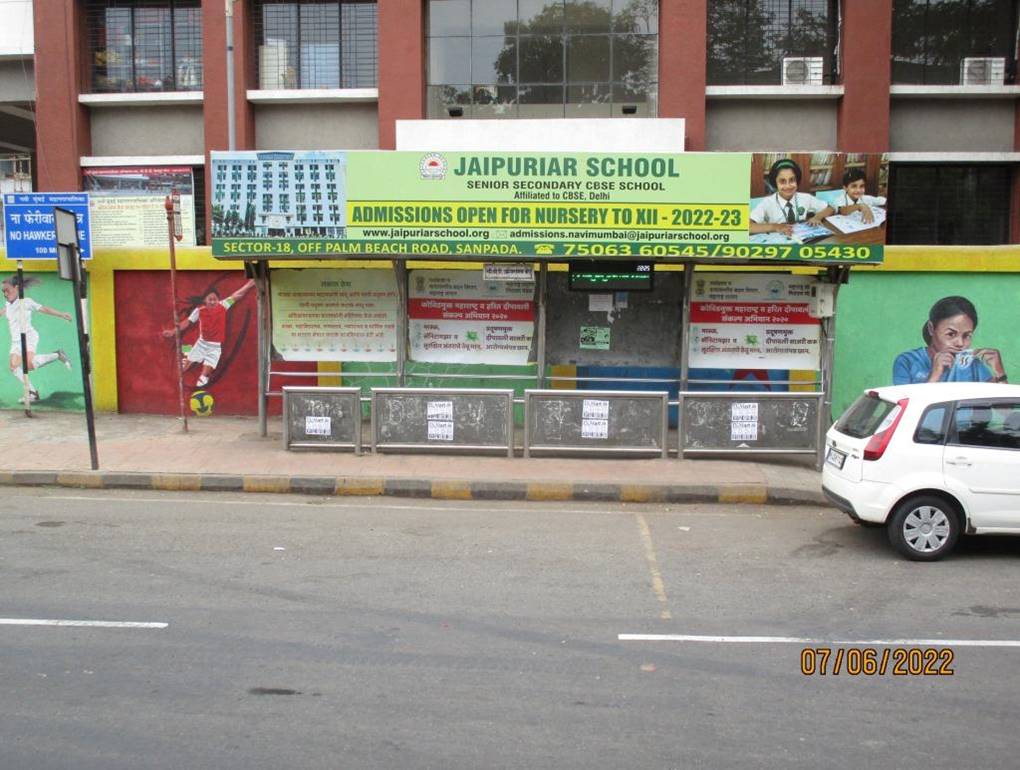 Bus Queue Shelter - CBD Belapur Outside Depot Fire Brigade, CBD Belapur, Navi Mumbai, Maharashtra Bus Queue Shelter - CBD Belapur Outside Depot Fire Brigade, CBD Belapur, Navi Mumbai, Maharashtra