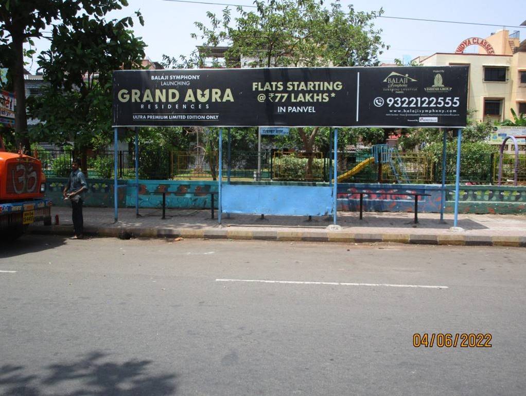 Bus Queue Shelter - GAVASKAR MAIDAN (VIDYA CLASSES),   CBD Belapur,   Navi Mumbai,   Maharashtra