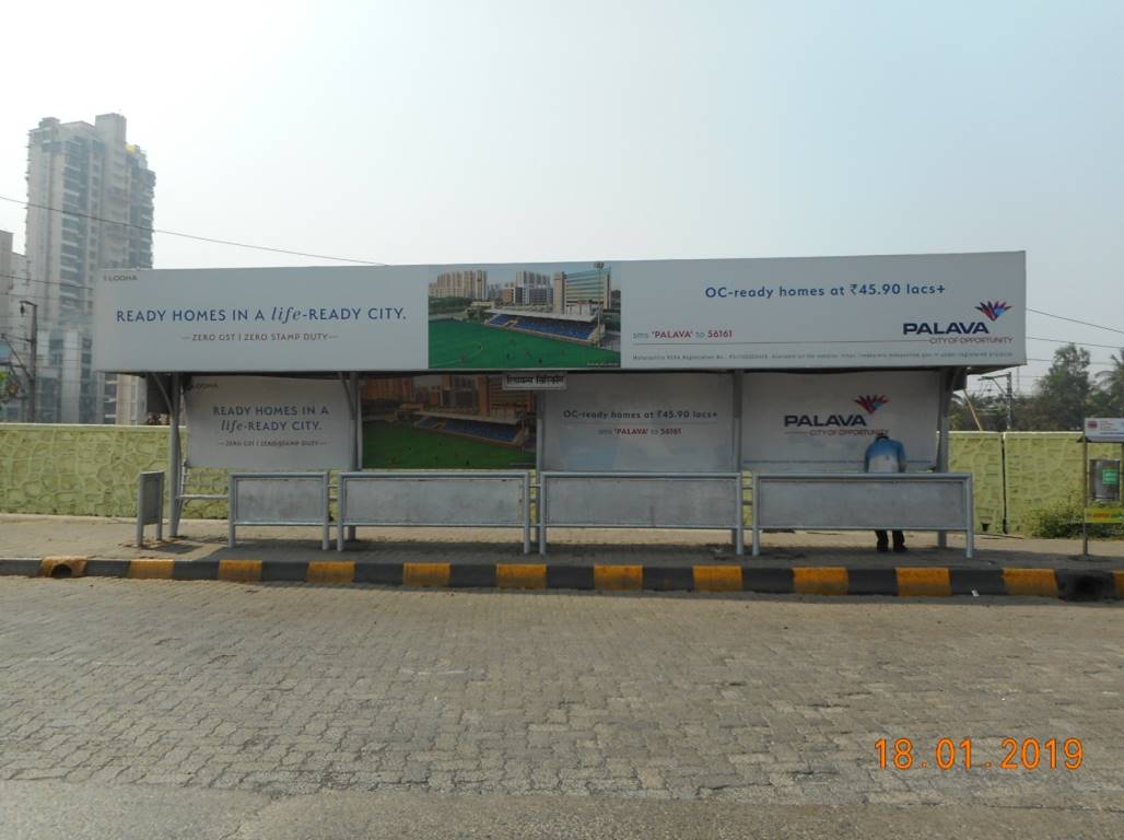 Bus Queue Shelter - Reliance silicon/Khairne silicon, Thane Belapur Road, Navi Mumbai, Maharashtra Bus Queue Shelter - Reliance silicon/Khairne silicon, Thane Belapur Road, Navi Mumbai, Maharashtra