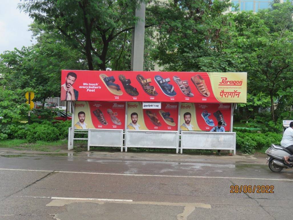 Bus Queue Shelter - I.C.I. (KOPER KHERNE STATION) Towards Vashi, Thane Belapur Road, Navi Mumbai, Maharashtra Bus Queue Shelter - I.C.I. (KOPER KHERNE STATION) Towards Vashi, Thane Belapur Road, Navi Mumbai, Maharashtra