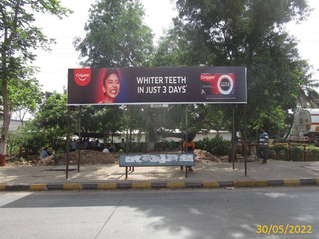 Bus Queue Shelter - Bagade towards Airoli, MIDC, Navi Mumbai, Maharashtra Bus Queue Shelter - Bagade towards Airoli, MIDC, Navi Mumbai, Maharashtra