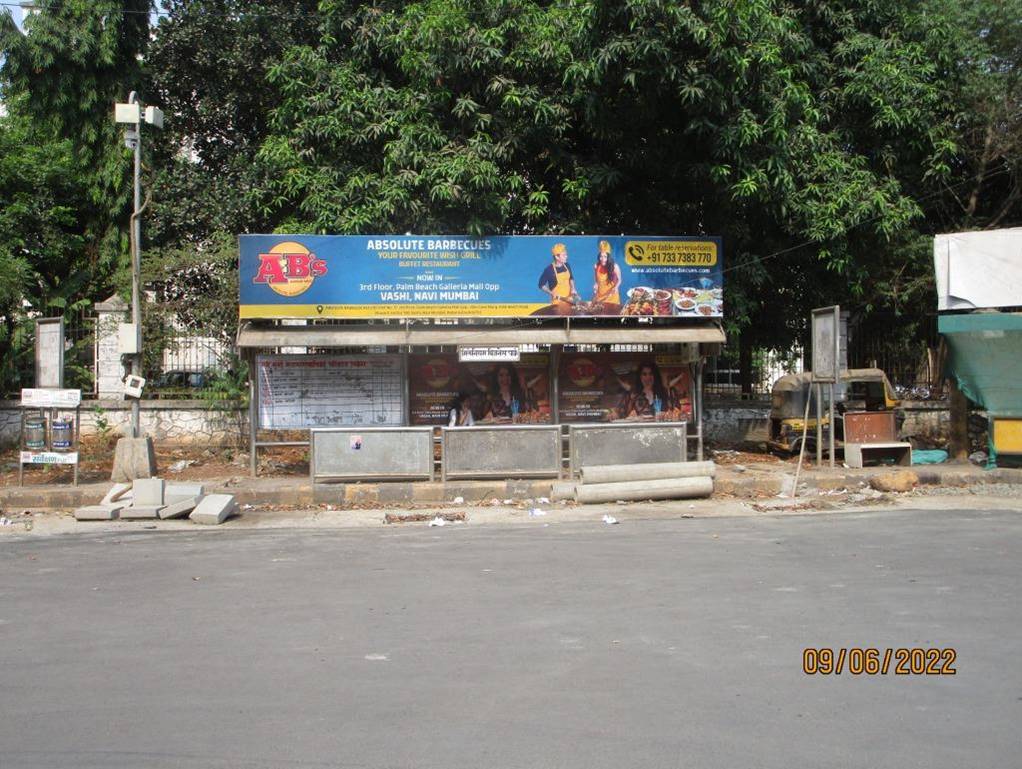 Bus Queue Shelter - Mahape Millienium Business Park - steel,   Mahape,   Navi Mumbai,   Maharashtra