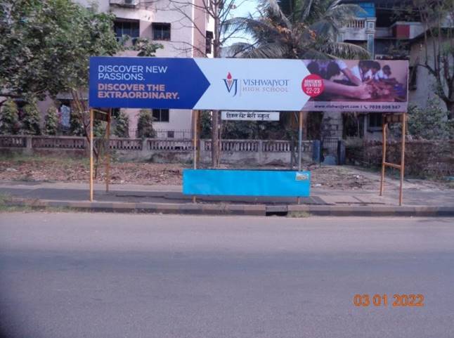 Bus Queue Shelter - Kharghar St. Mary School towards Golf, Kharghar, Navi Mumbai, Maharashtra Bus Queue Shelter - Kharghar St. Mary School towards Golf, Kharghar, Navi Mumbai, Maharashtra