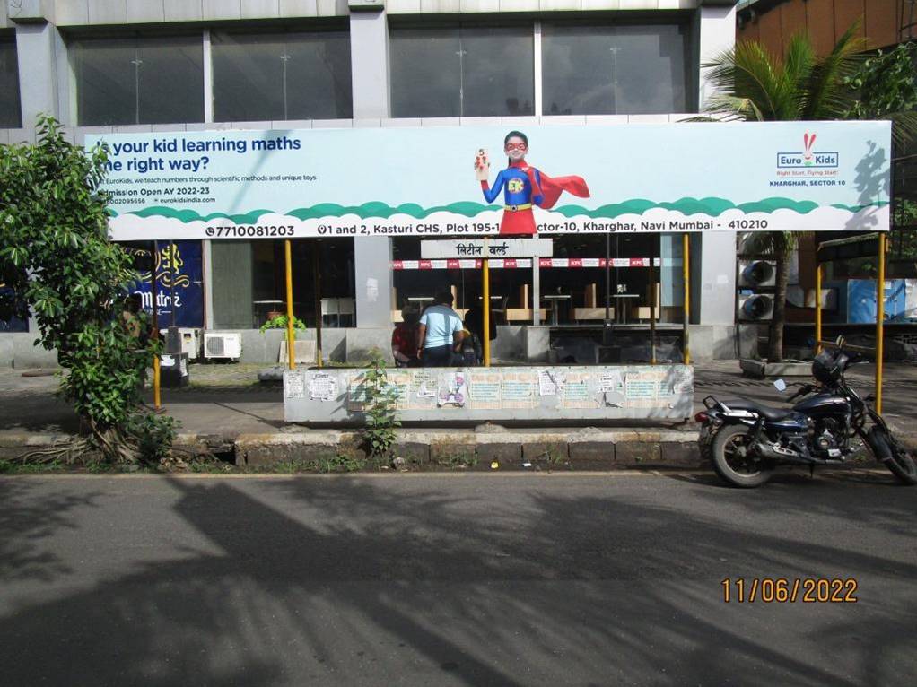 Bus Queue Shelter - Kharghar Little World Mall towards Kharghar Station, Kharghar, Navi Mumbai, Maharashtra Bus Queue Shelter - Kharghar Little World Mall towards Kharghar Station, Kharghar, Navi Mumbai, Maharashtra