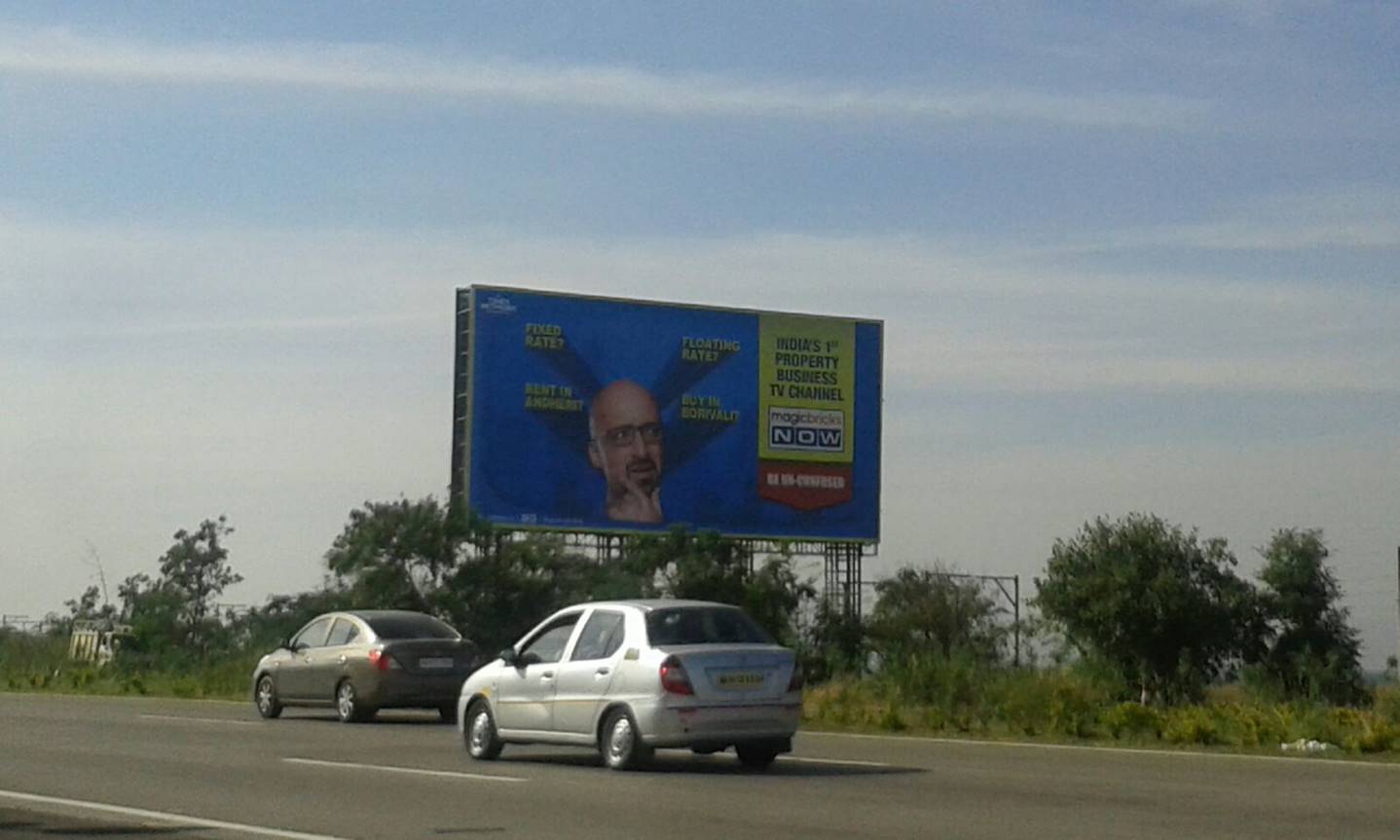 Hoarding - After Talegaon Toll Naka,   Mumbai Pune Express Highway,   Navi Mumbai,   Maharashtra