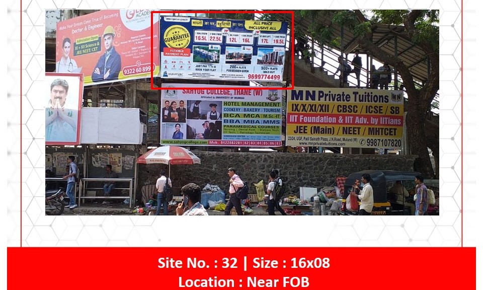 Billboard - Facing LT Road Opp. Mandap Hotel - east - Facing LT Road Opp. Mandap Hotel - east, Mulund, MUMBAI, Maharashtra Billboard - Facing LT Road Opp. Mandap Hotel - east - Facing LT Road Opp. Mandap Hotel - east, Mulund, MUMBAI, Maharashtra