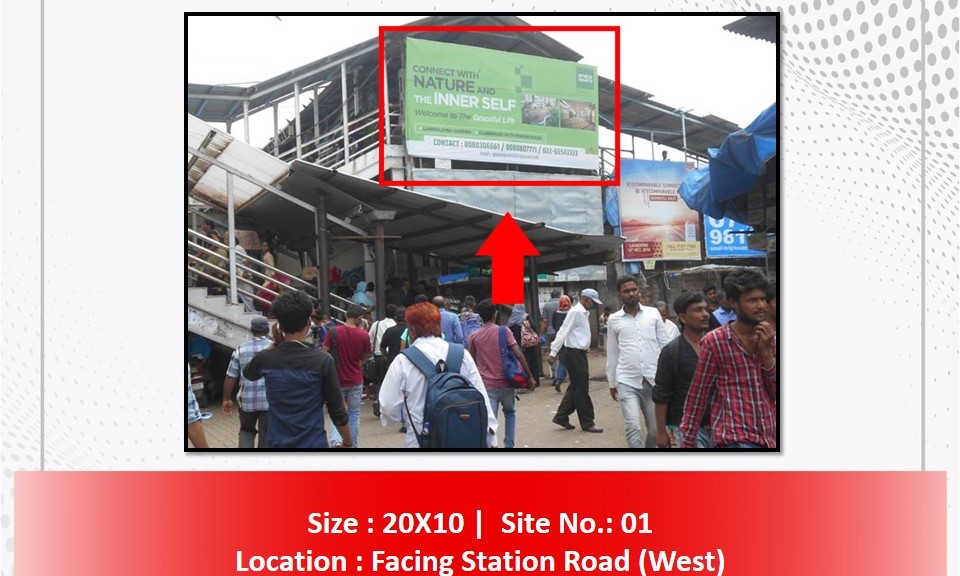 Billboard - outside station kurla west - outside station kurla west,   Kurla,   MUMBAI,   Maharashtra