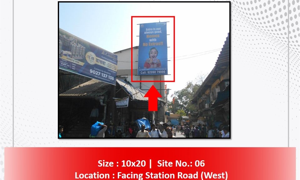 Billboard - outside station west - outside station west, Kurla, MUMBAI, Maharashtra Billboard - outside station west - outside station west, Kurla, MUMBAI, Maharashtra