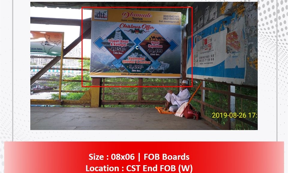 Billboard - CST End FOB - CST End FOB, Bhandup, MUMBAI, Maharashtra Billboard - CST End FOB - CST End FOB, Bhandup, MUMBAI, Maharashtra