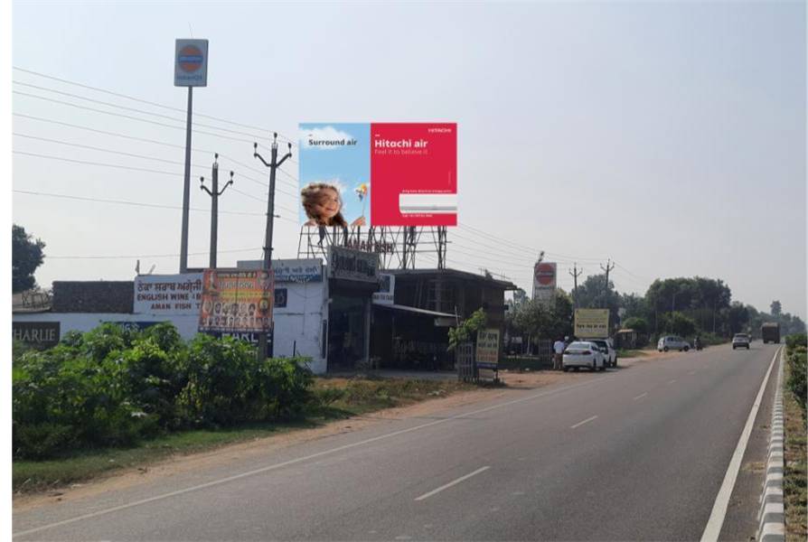 Hoarding - Amritsar toll Plaza facing Jandiala Haveli towards Amritsar , Amritsar, Punjab Hoarding - Amritsar toll Plaza facing Jandiala Haveli towards Amritsar , Amritsar, Punjab