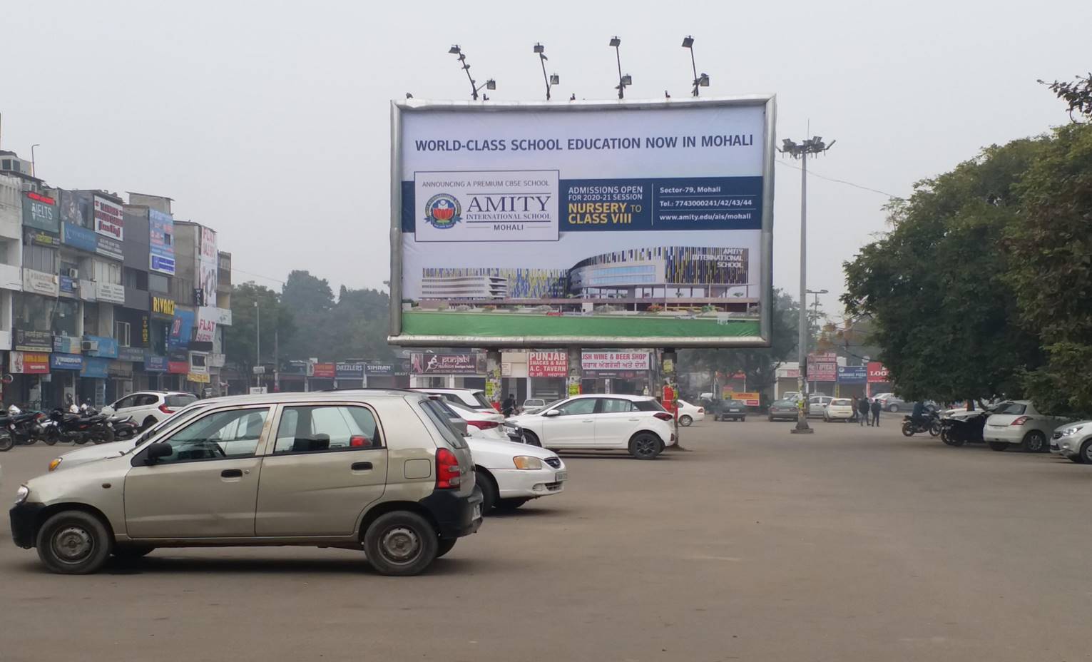 Billboard - Ph7 market Facing Phase 7, Mohali, Punjab Billboard - Ph7 market Facing Phase 7, Mohali, Punjab